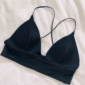 H&M Size 10 Black Padded Bikini Top